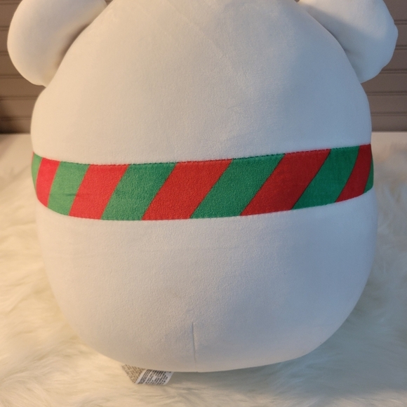 Zuru Snackles Cute White Bear Plush with Scarf and Candy Cane - Picture 6 of 9